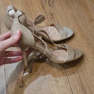 Dorothy Perkins Glittering Gold Heels